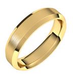 14K Yellow 5 mm Beveled-Edge Comfort-Fit Band Size 11 (Customized)