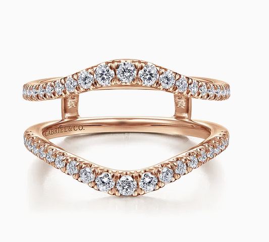 14K Rose Gold Diamond Ring Enhancer