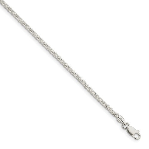 Sterling Silver 2.5mm Round Spiga Chain