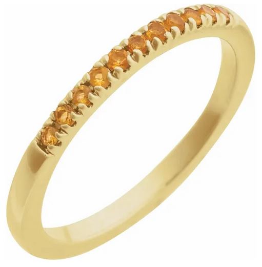 14K Yellow Natural Citrine Ring