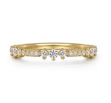 14k Yellow Gold Diamond Ladies Ring