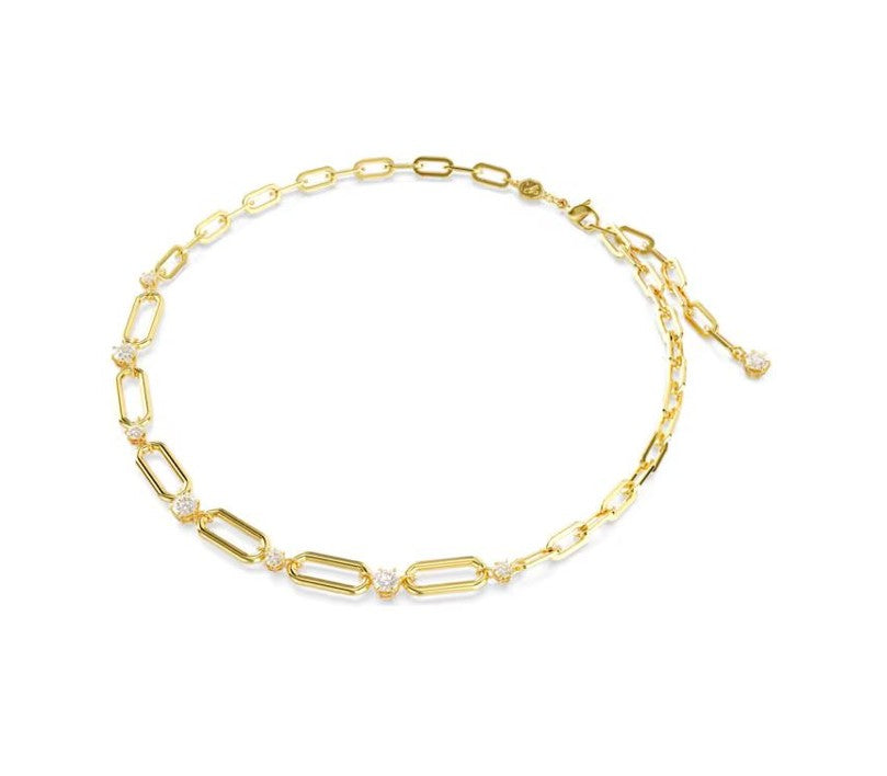 Constella necklace White, Gold-tone plated