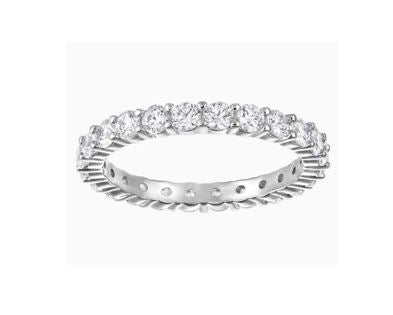 Vittore XL Ring, White, Rhodium plated 58