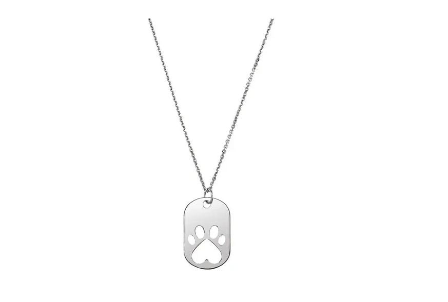 Sterling Silver Our Cause for Paws™ Dog Tag 18" Necklace