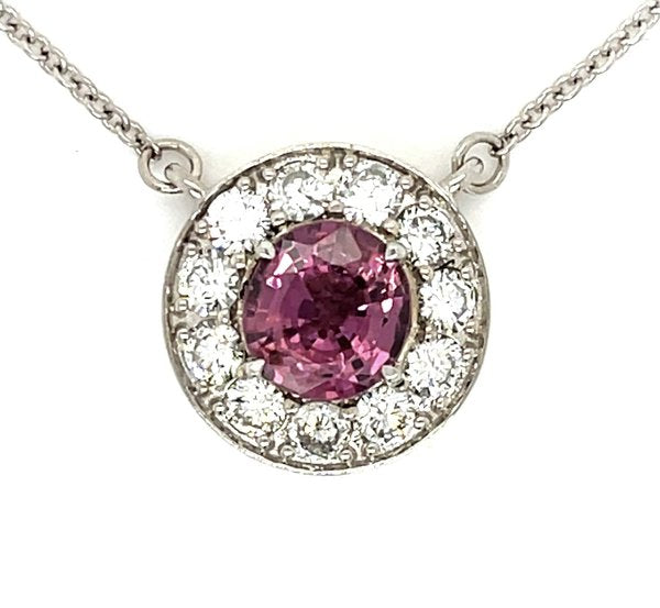 2.15ct Pink Spinel & 1.44ctw Diamond 14KW