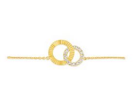 14K Yellow Uneek Alexandria Collection Link Bracelet