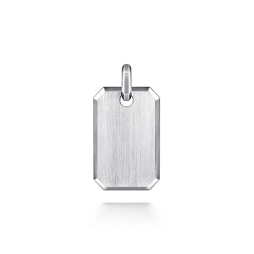 925 Sterling Silver Dog Tag Pendant