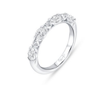 14K White Uneek Timeless Collection Wedding Ring