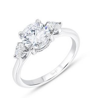 14K White Uneek Timeless Collection Engagement Ring