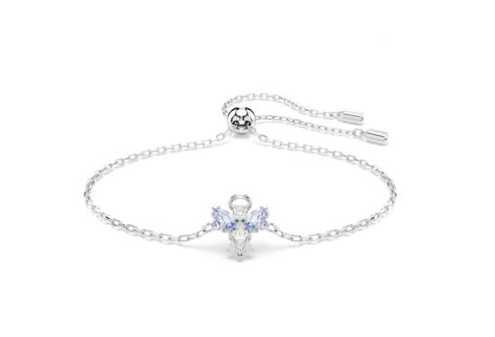 Magic bracelet Angel, Blue, Rhodium plated
