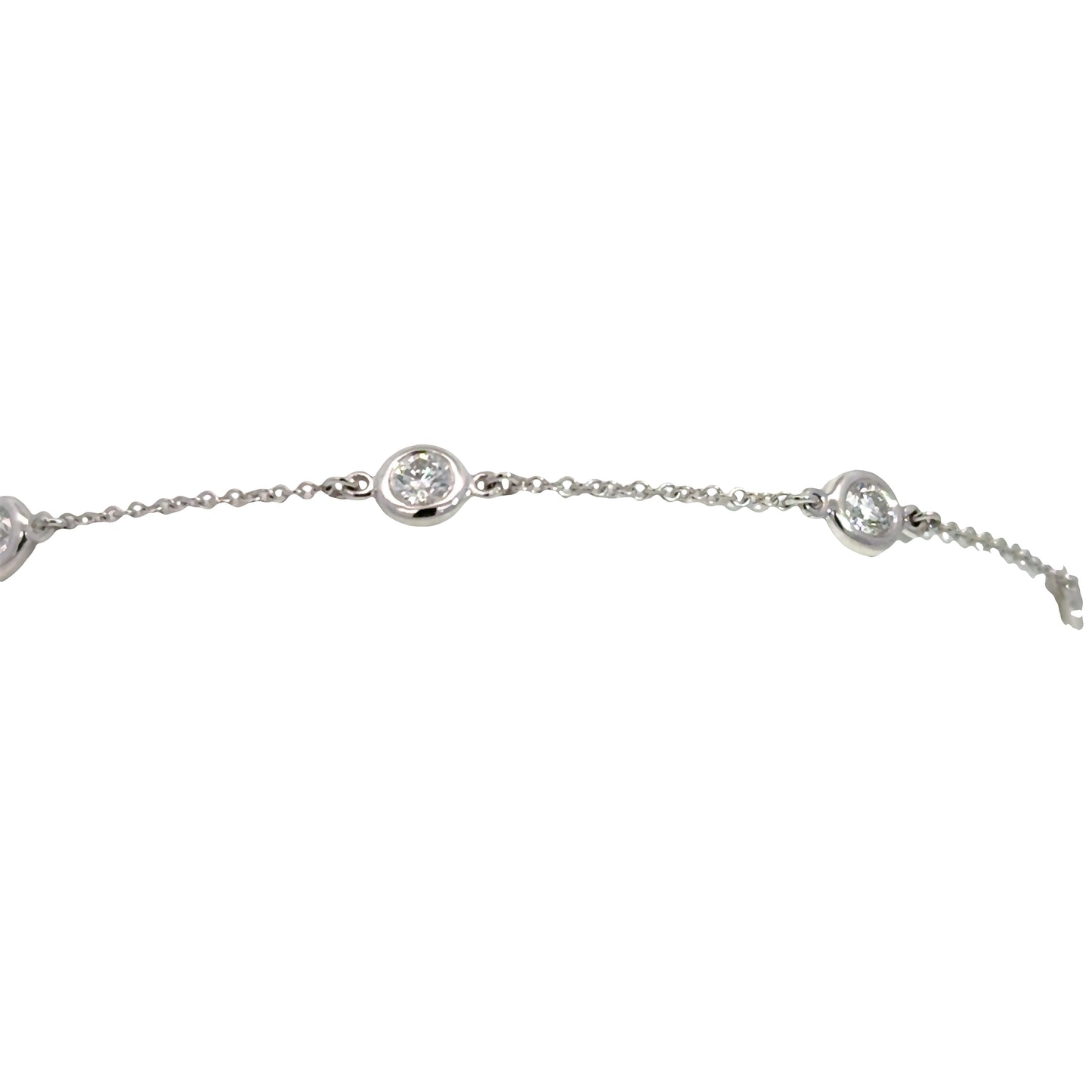 14K White 0.50tw Lab Grown Diamond Bracelet