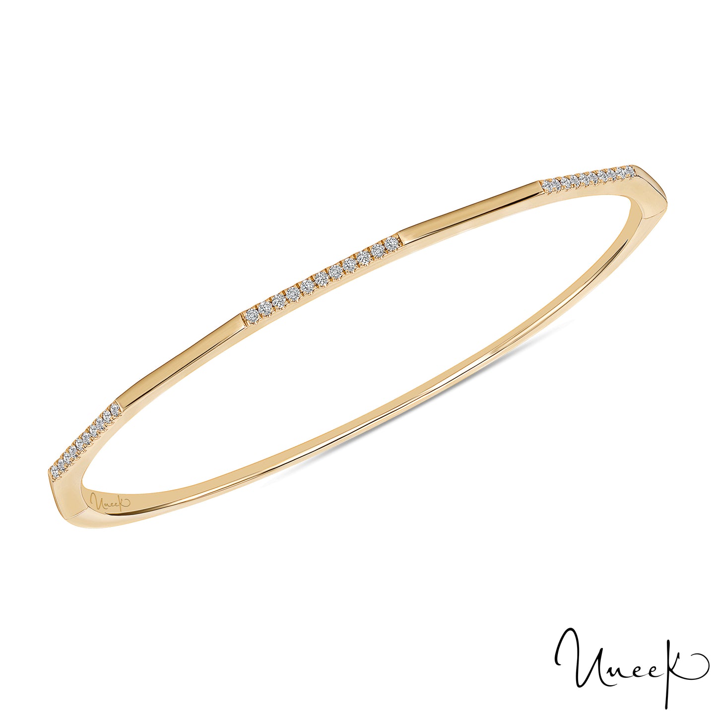 14K Yellow Uneek Stackable Collection Stackable Bangle 48X58MM