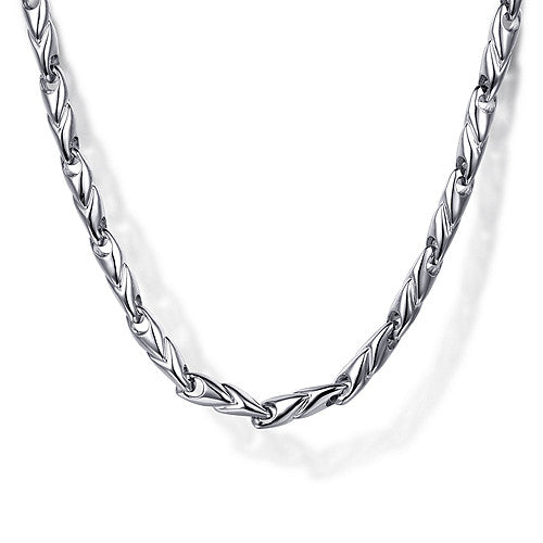 22 Inch 925 Sterling Silver Mens Chain Necklace