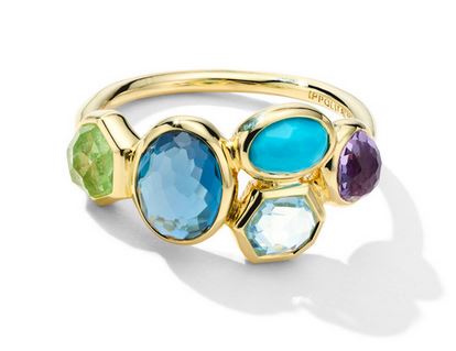 18K Rock Candy® Gelato 5- Stone Cluster Ring in Summer Rain 2
