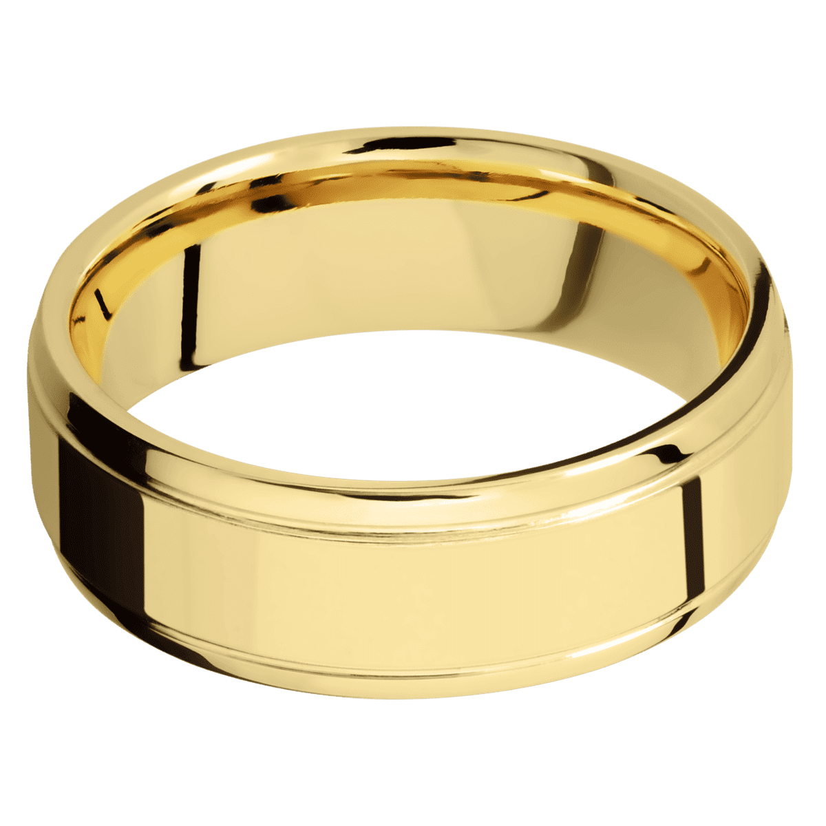 14K Yellow Gold + Polish , Polish Finish