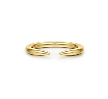 14K Yellow Gold Thin Open Anniversary Band