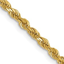 Leslie's 14K 2.5mm Diamond-Cut Rope Chain