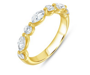 18K Yellow Uneek Timeless Collection Diamond Wedding Band