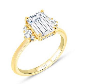 14K Yellow Uneek Timeless Collection Engagement Ring