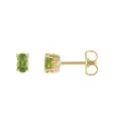 14K Yellow Gold Natural Peridot Earrings