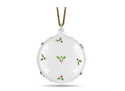Holiday Cheers Mistletoe Ball Ornament