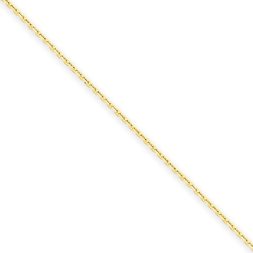 14K 16 inch .95mm Diamond-cut Cable with Lobster Clasp Chain
