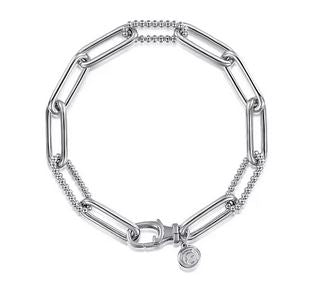 925 Sterling Silver Bujukan Link Bracelect