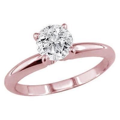 14K Rose Open Shank for 4-Prong Setting