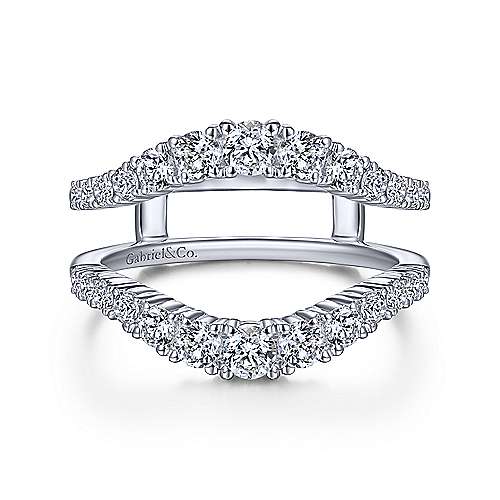 14K White Gold Diamond Ring Enhancer