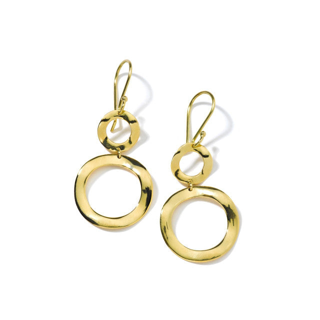 Lady's Yellow 18 Karat Drop Earrings