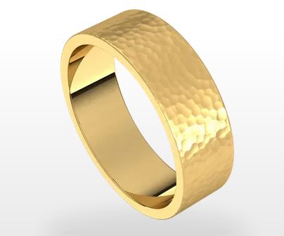 14K Yellow Standard Fit Standard Weight Flat Band