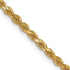 Leslie's 10K 2.25mm Diamond-Cut Rope Chain
