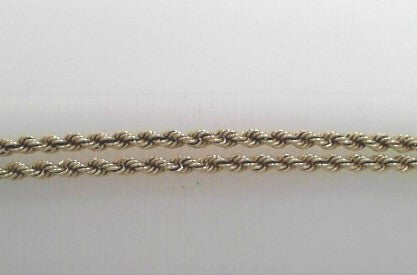 Preowned 14K Yellow Rope Chain 20"