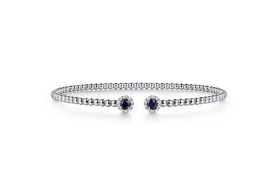 14K White Gold Fashion Bangle