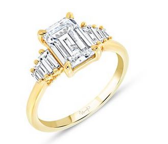 14K Yellow Uneek Timeless Collection Engagement Ring