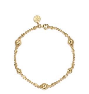 14K Yellow Gold Bujukan Beads Bracelet