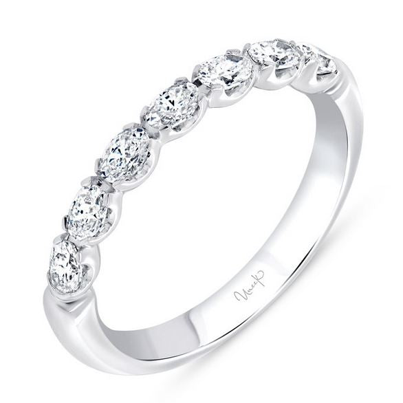 14K White Uneek Timeless Collection Straight Wedding Ring