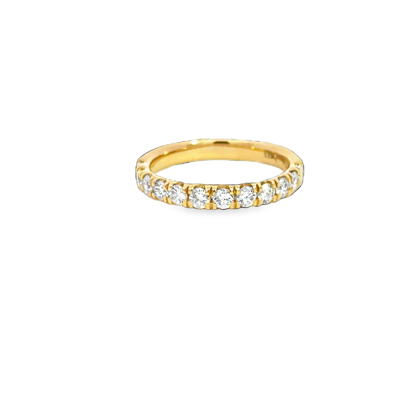 14K Yellow 3/4tw Lab Grown Diamond Band