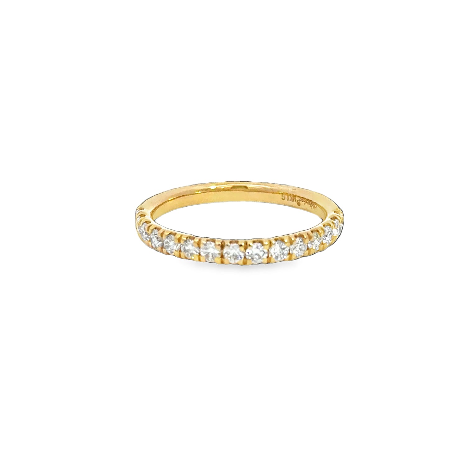 14K Yellow 1/2tw Lab Grown Diamond Band