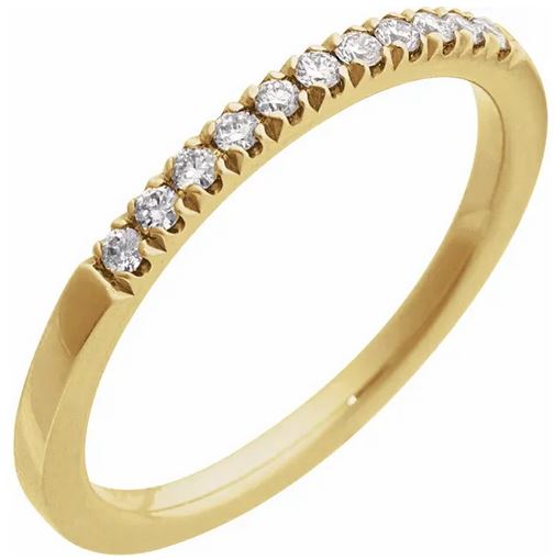 14K Yellow Lab-Grown Diamond Ring