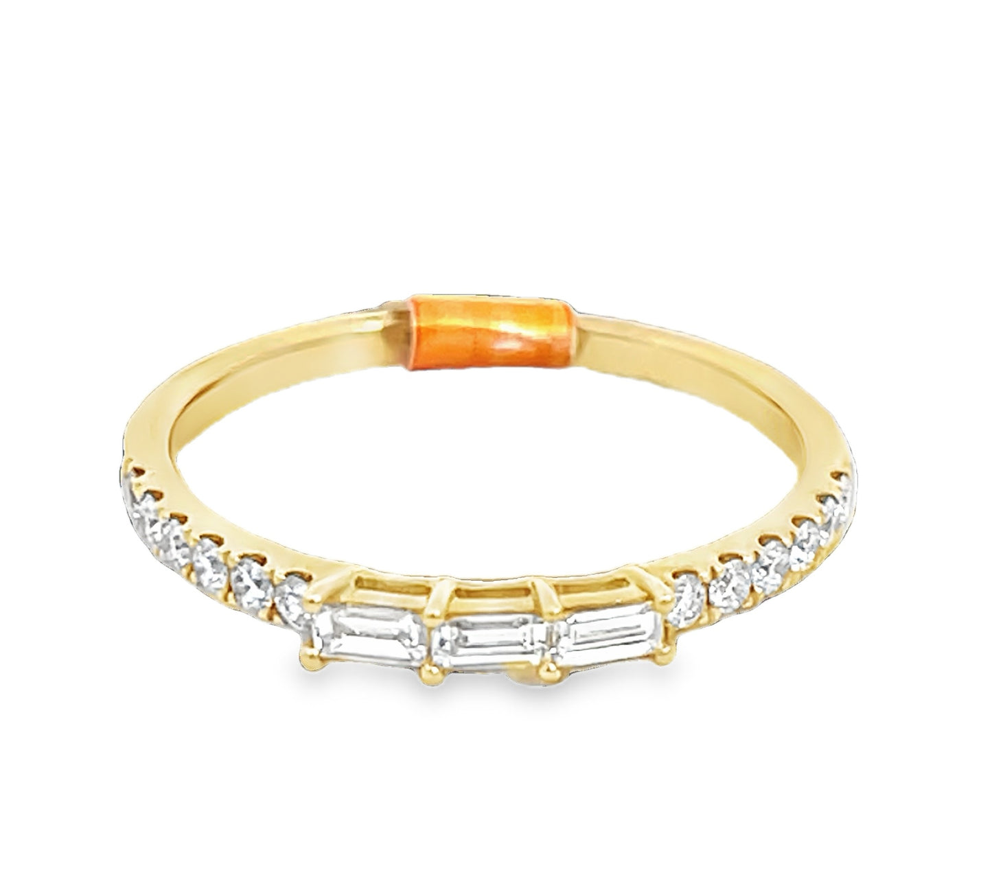14K Yellow Uneek Stackable Collection Fashion Ring