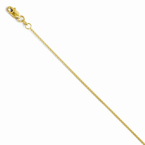Leslies 14K 1mm Spiga (Wheat) Chain