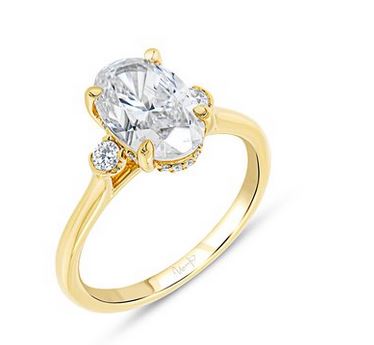 14K Yellow Uneek Timeless Collection Engagement Ring