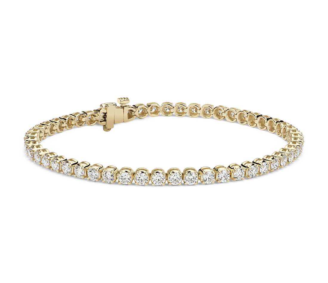 14K Yellow 1cttw Lab Grown Diamond Bracelet