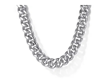 22 Inch 3mm 925 Sterling Silver Solid Mens Cuban Link Chain Necklace