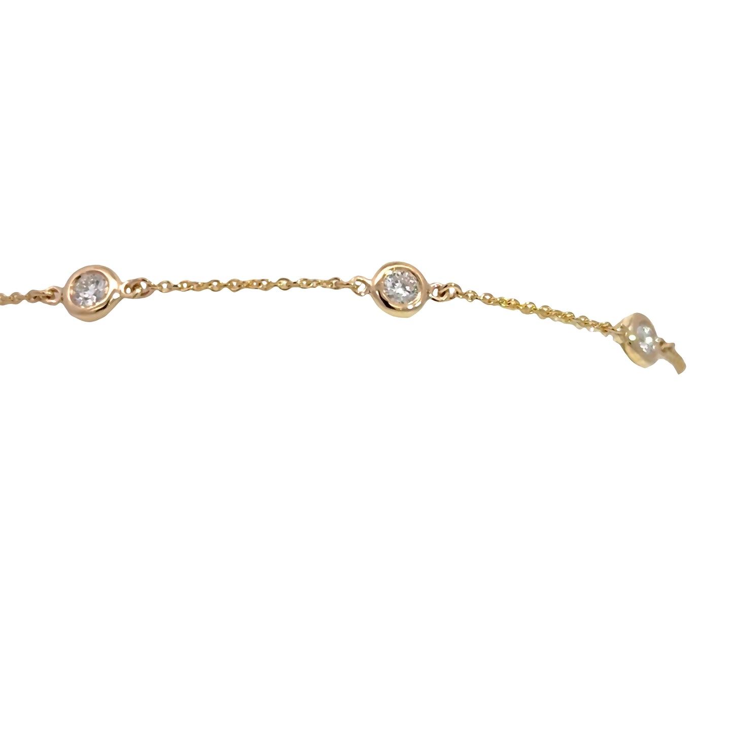 14K Yellow 0.40tw Lab Grown Diamond Bracelet