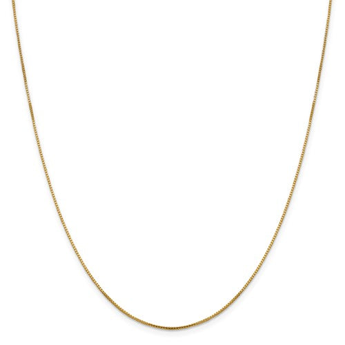 Leslie's 14K 1mm Sparkle Octagonal Box Chain