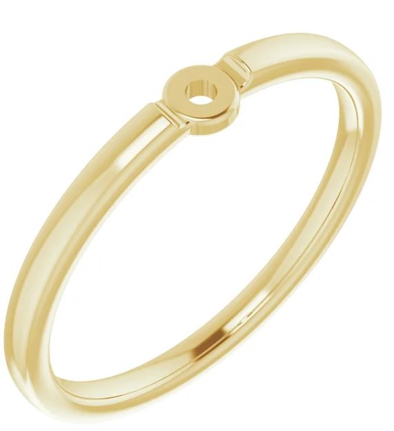 14K Yellow 1.8 mm Peg Shank