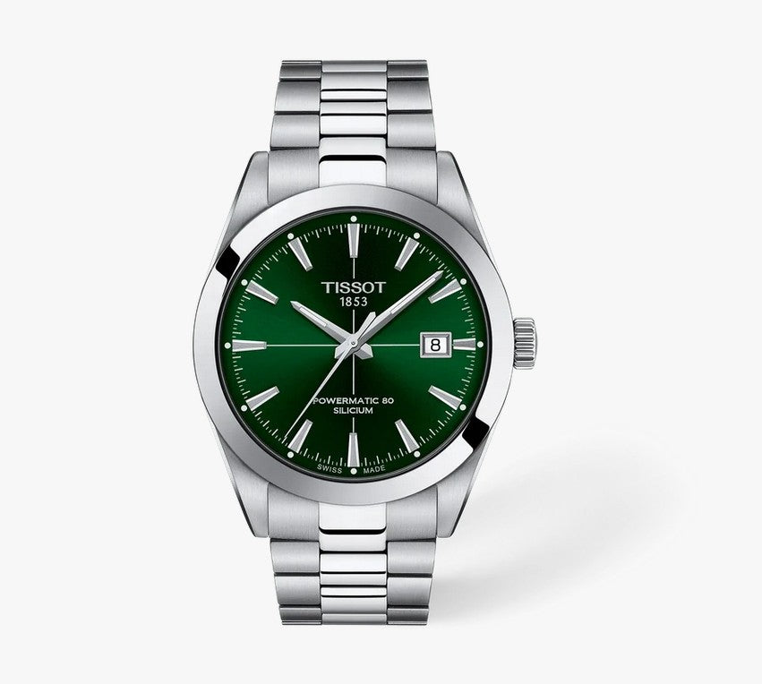 Gentleman Powermatic 80 Stainless Steel with Green Automatic Dial