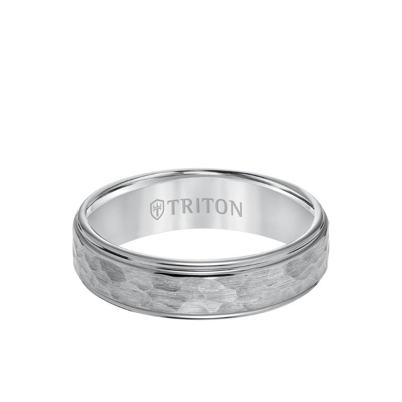 6MM Tungsten Carbide Ring - Satin Finish and Round Edge
